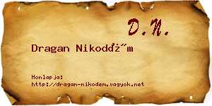 Dragan Nikodém névjegykártya